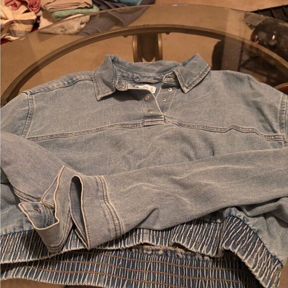 Vanilla Star Light Blue Denim Top - Picture 1 of 3